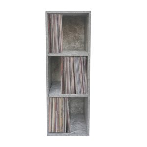 Lp Schallplatten Aufbewahrungsschrank - Aufbewahrung von Schallplatten - Bücherregal - 3 Fächer - Gr