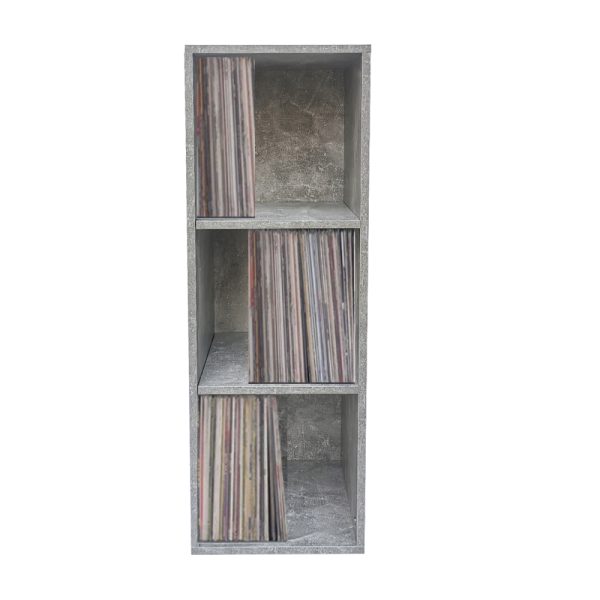   Lp Schallplatten Aufbewahrungsschrank – Aufbewahrung von Schallplatten – Bücherregal – 3 Fächer – Gr