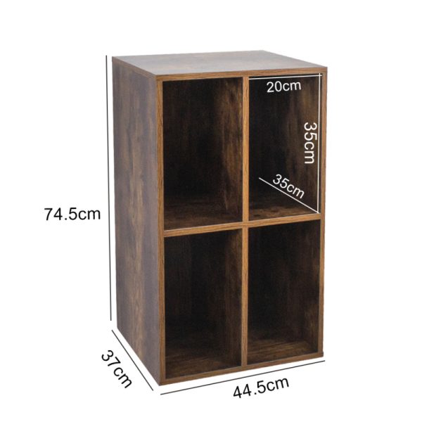   Vinyl-Schallplattenschrank – Aufbewahrung von Schallplatten – Plattenspielerschrank – braun