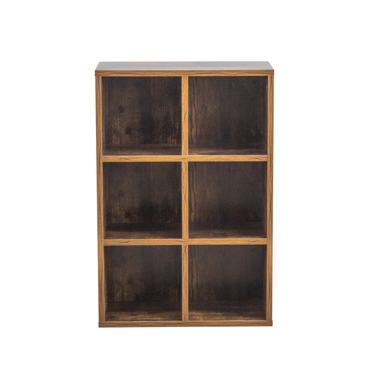 Fächerschrank - DVD/CD-Schrank - Bücherregal - Wandschrank - braun