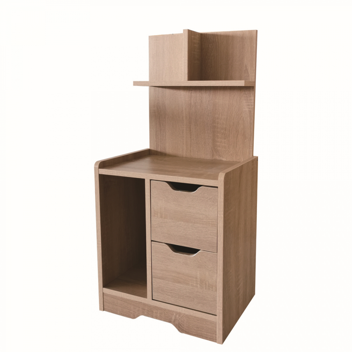 Nachttisch Hängeschrank 84 cm hoch hellbraun - alternatives Bild