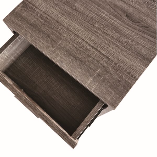 VDD – Nachttisch – Nachttisch grau – Nachttisch aus Holz – Nachttisch modern - VDD World DE