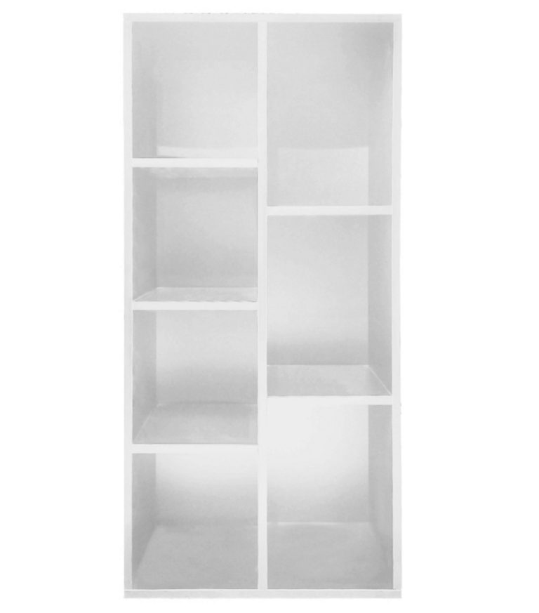 Bücherregal - offenes Regal - Hängeelement - 130 cm hoch - weiß