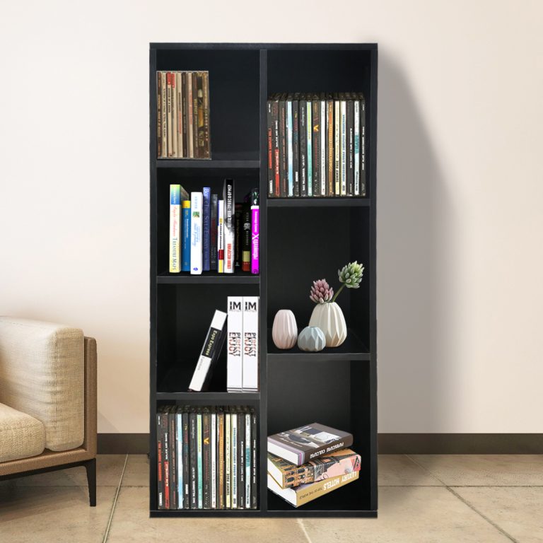 Bücherregal 7 offener Schrank - Wandschrank - schwarz - alternatives Bild