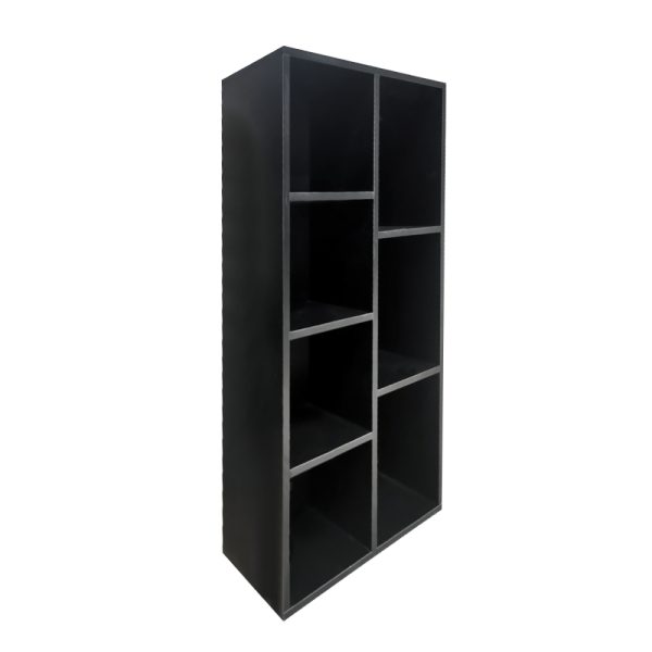   Bücherregal 7 offener Schrank – Wandschrank – schwarz