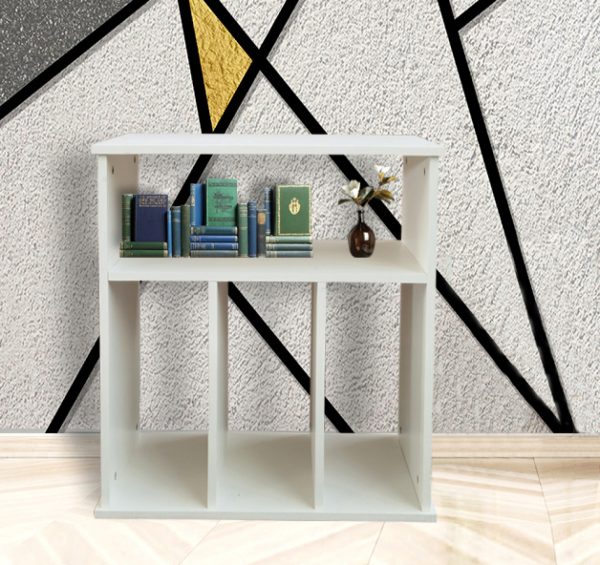   LP-Vinyl-Aufbewahrungsschrank – Bücherregal – weiß
