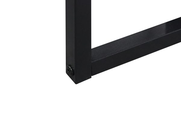   Industrieller schwarzbrauner Beistelltisch im 3er-Set: Stilvoll und platzsparend