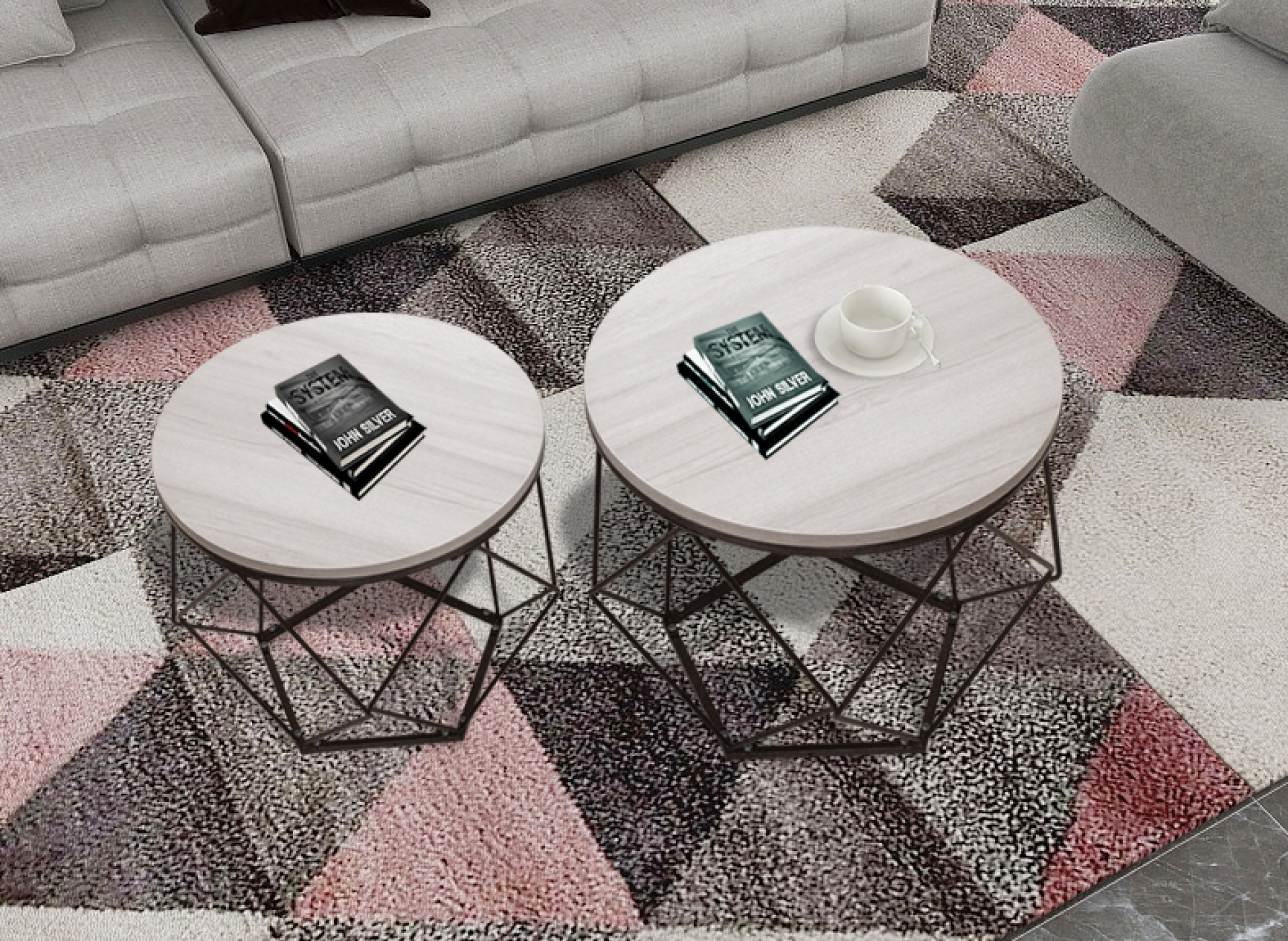 VDD Beistelltisch im industriellen Vintage-Stil - Couchtische - 2er-Set - VDD World DE VDD Beistelltisch im industriellen Vintage-Stil - Couchtische - 2er-Set - VDD World DE