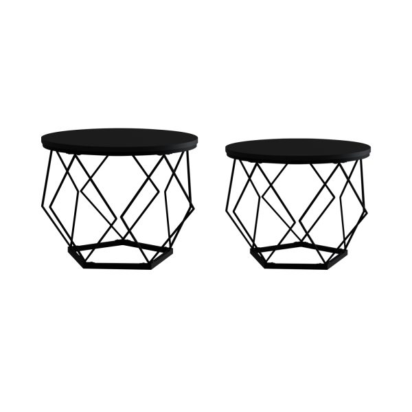   VDD – Beistelltisch Industrial Vintage Style – Couchtische – 2er Set