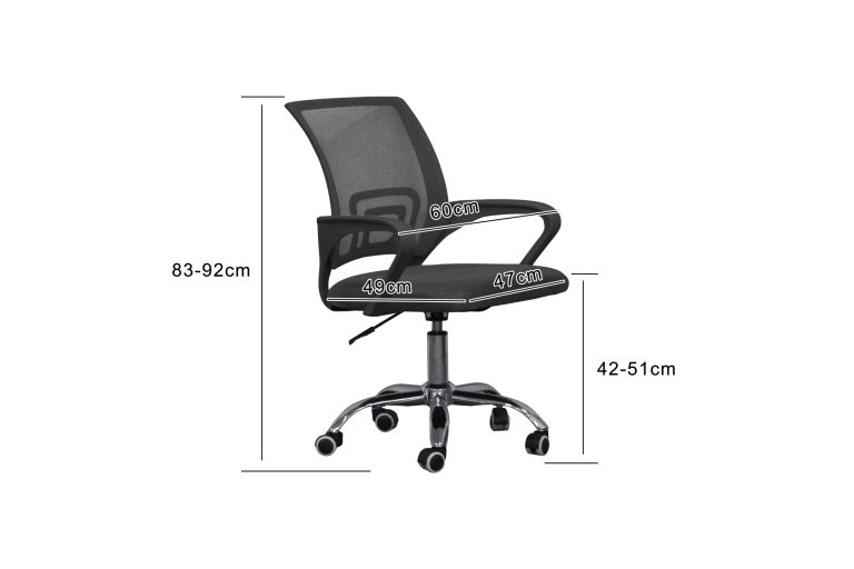 VDD Bürostuhl - schwarz - ergonomisch - höhenverstellbar - alternatives Bild