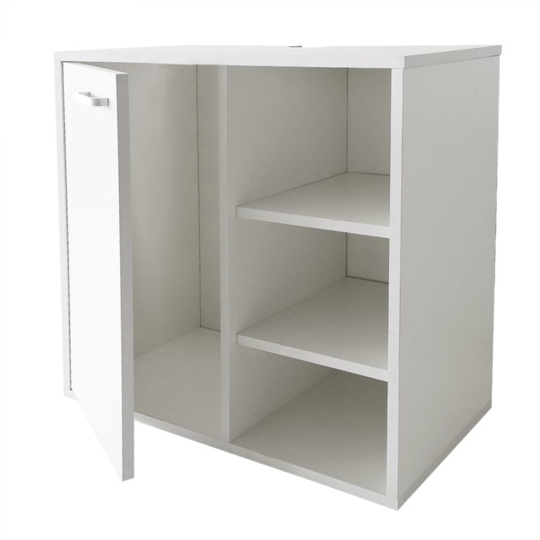VDD – Fachschrank – Schrägwandschrank – Wandschrank – Weiß – Für Dachschrägen geeignet - VDD World DE