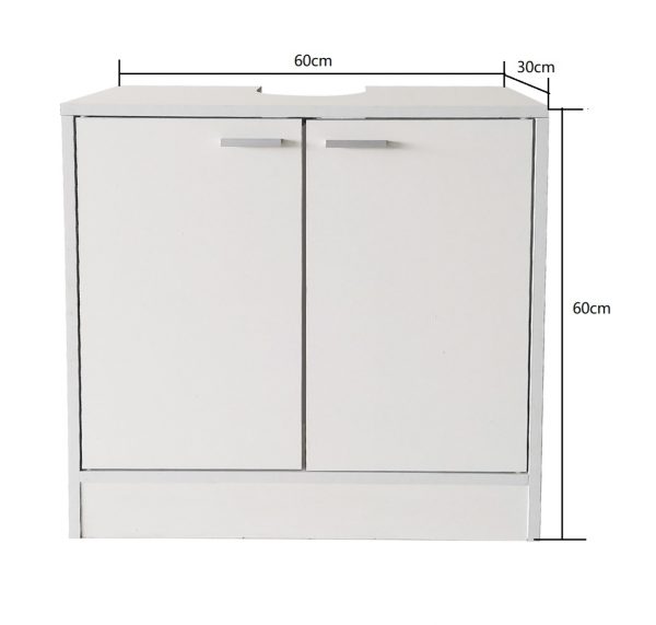   Waschbeckenschrank – Badmöbel – weiß