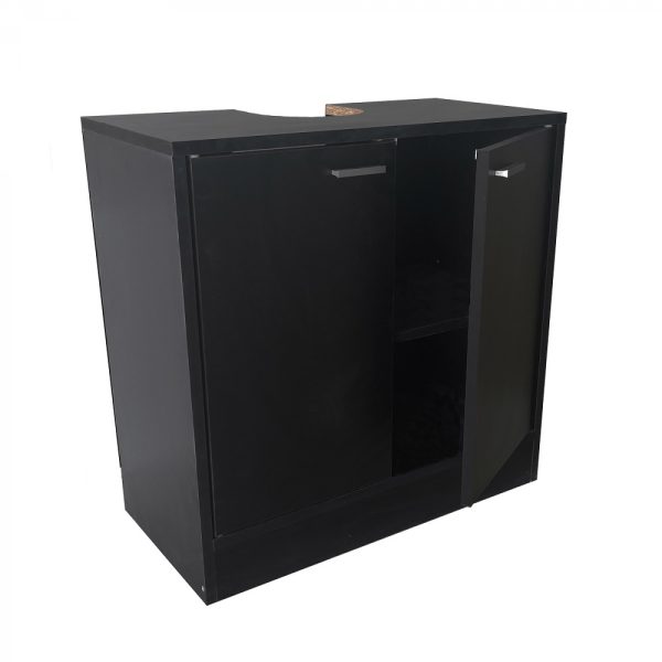   Waschbeckenschrank – Badmöbel – schwarz