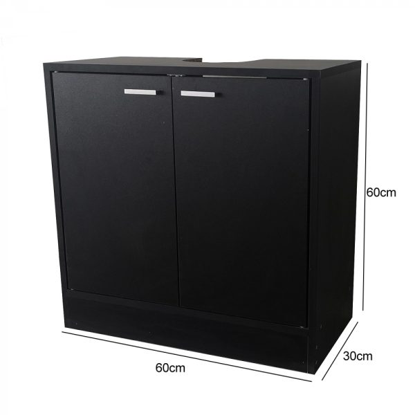   Waschbeckenschrank – Badmöbel – schwarz