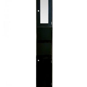 Badezimmerschrank - Säulenschrank Badezimmer Schlafzimmer oder Flur - mit Spiegel - 180 cm hoch