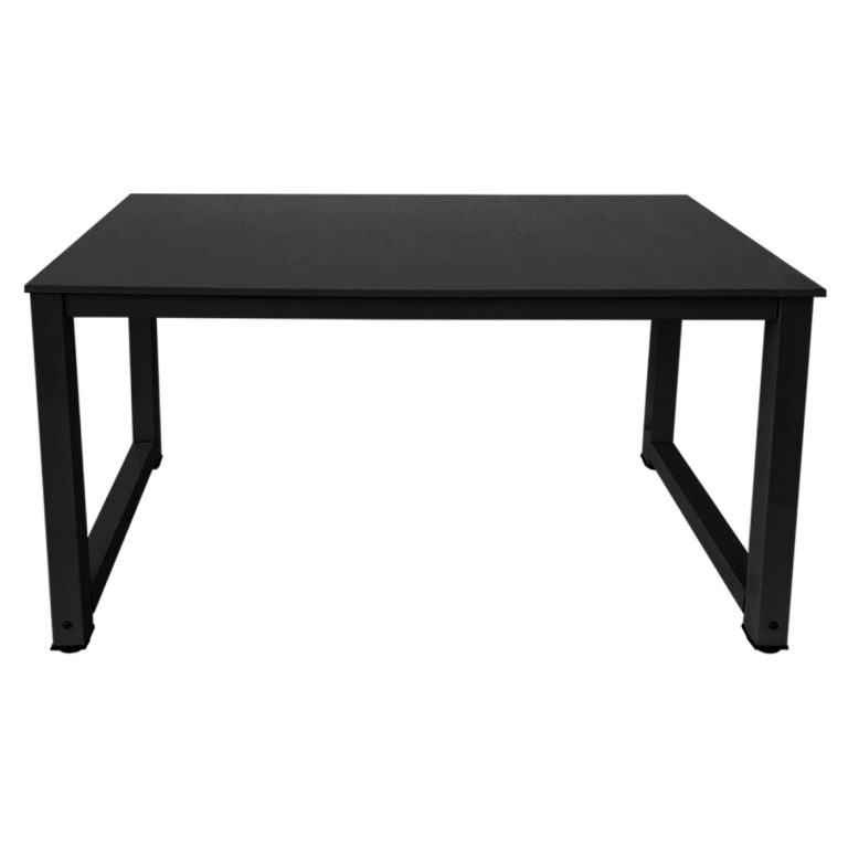 Schreibtisch Computertisch - Küchentisch - Metall Holz - 120 cm x 60 cm - Schwarz