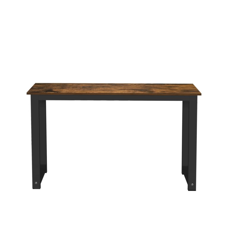 VDD - Schreibtisch – Computertisch – Küchentisch – Metall und Holz – 120 cm x 60 cm – schwarz