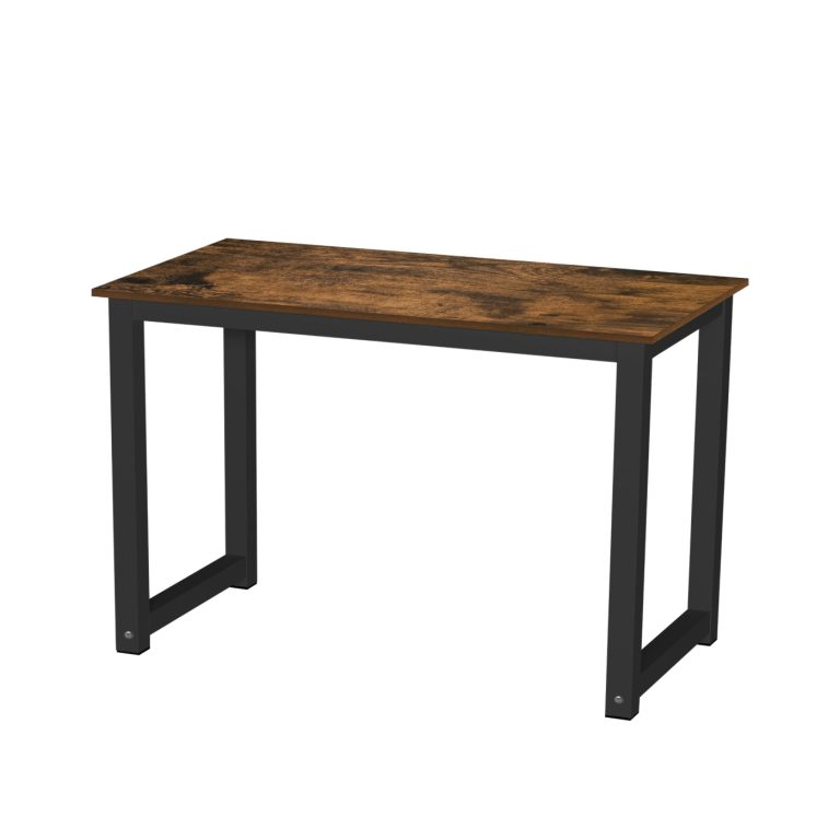 VDD - Schreibtisch – Computertisch – Küchentisch – Metall und Holz – 120 cm x 60 cm – schwarz - alternatives Bild