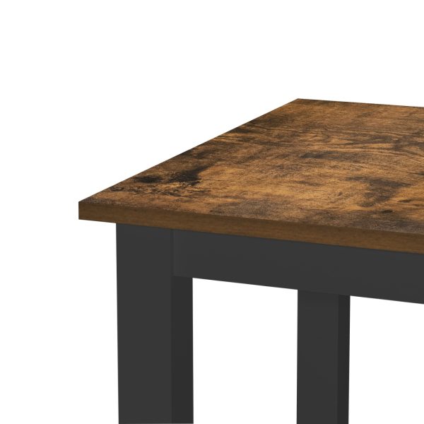   VDD – Schreibtisch – Computertisch – Küchentisch – Metall und Holz – 120 cm x 60 cm – schwarz