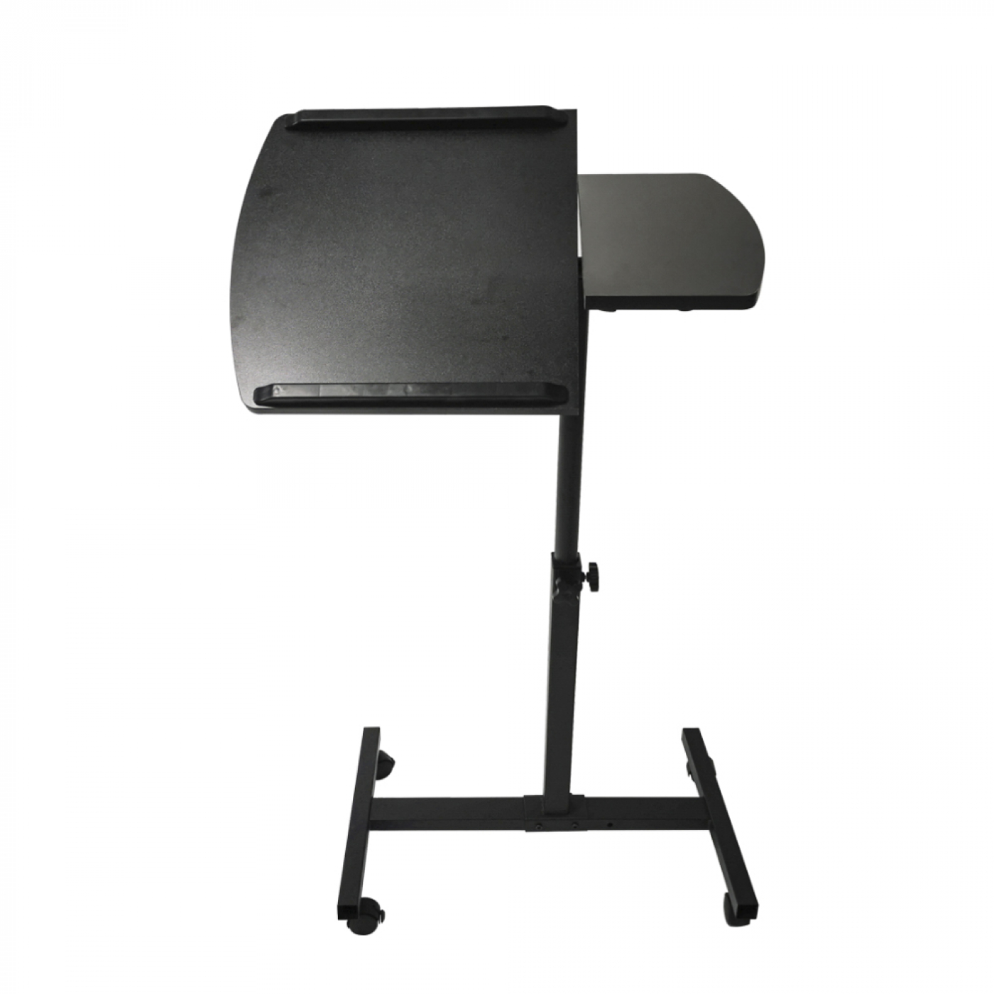 Laptoptisch Laptopständer - Beistelltisch Nachttisch - fahrbare Räder - höhenverstellbar - schwarz - alternatives Bild