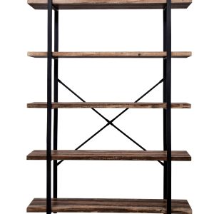   Wandregalleiter Tough – Wandschrank – industriell – 2 Ablageböden