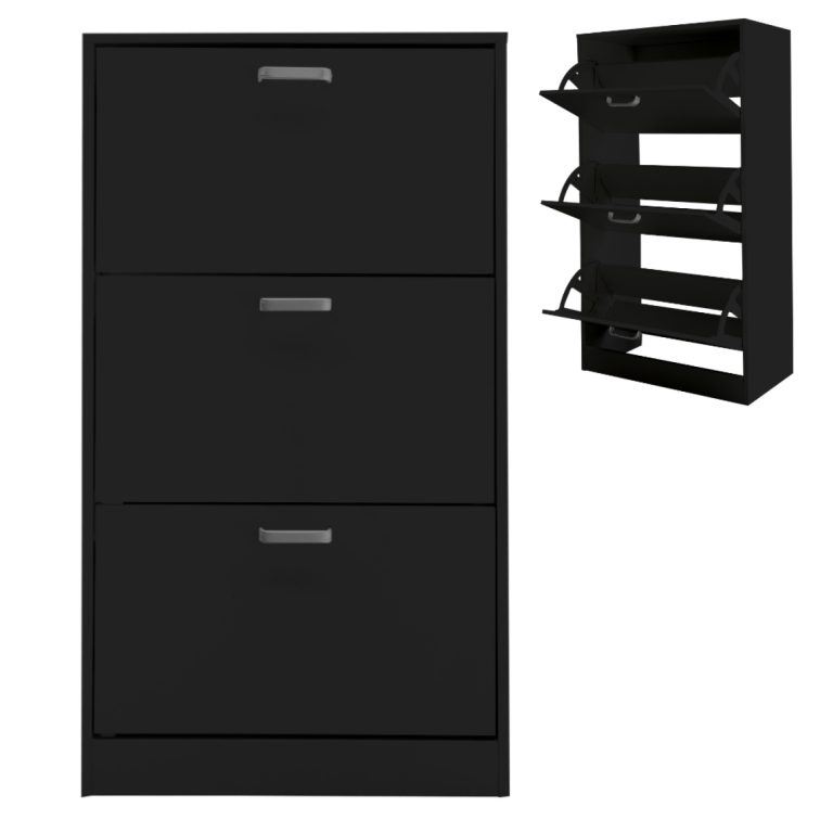 Schuhschrank Schuhregal Holz 3 Fächer