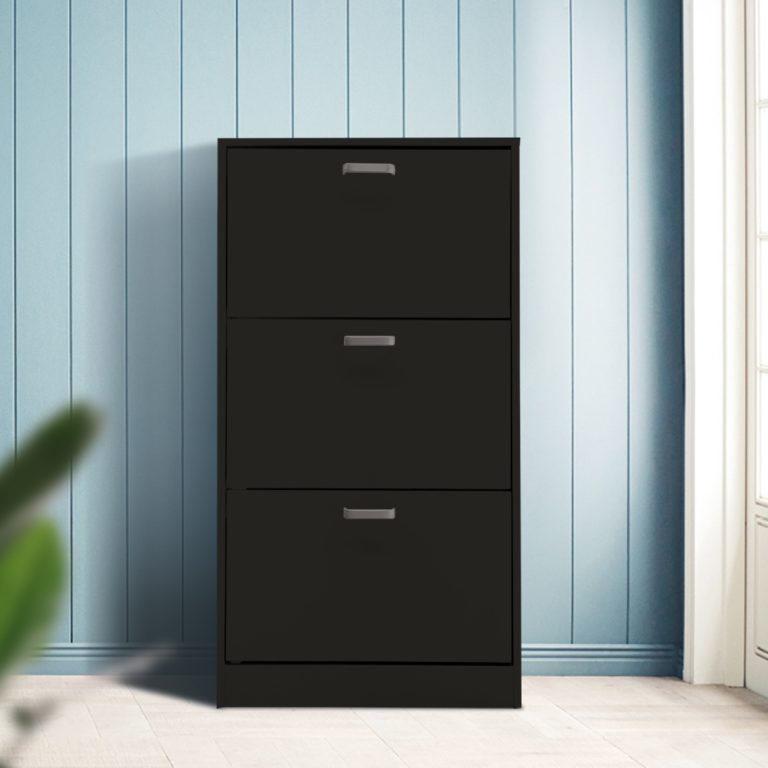 Schuhschrank Schuhregal Holz 3 Fächer - alternatives Bild
