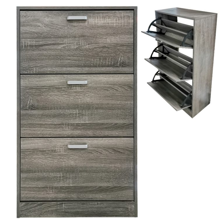 Schuhschrank Schuhregal Holz 3 Fächer