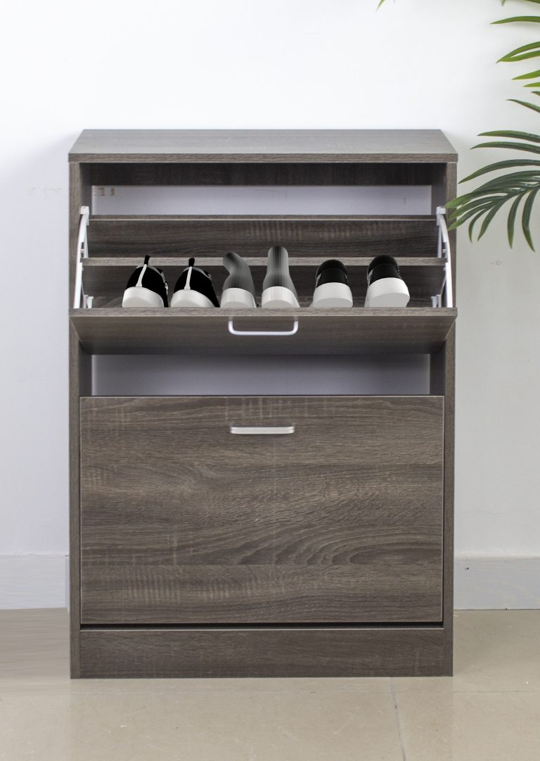 Schuhschrank - Schuhregal - 2 Fächer - alternatives Bild