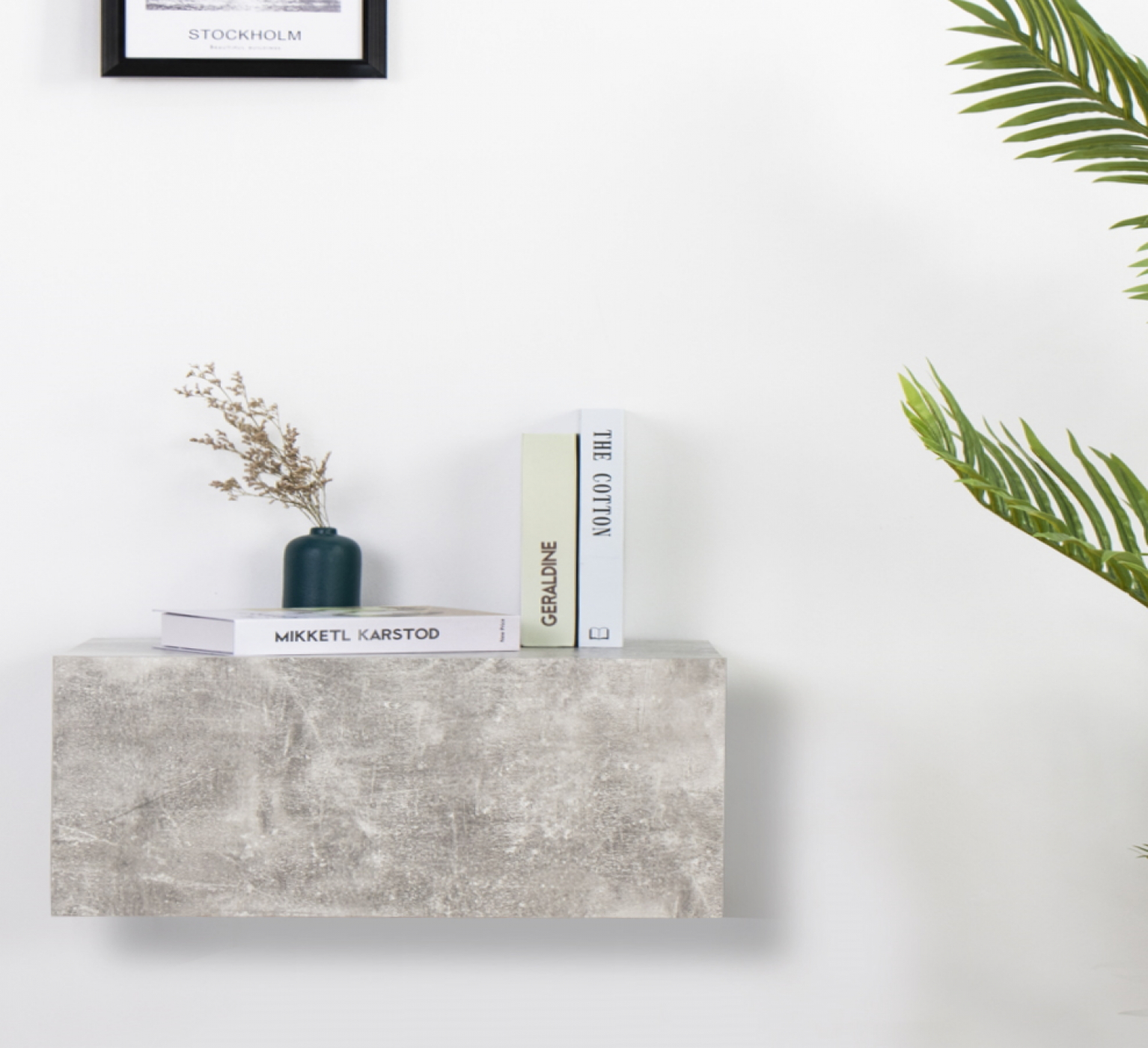 Schwebender Nachttisch - hängender Flurschrank - industriell - 50 cm breit - VDD World DE Schwebender Nachttisch - hängender Flurschrank - industriell - 50 cm breit - VDD World DE