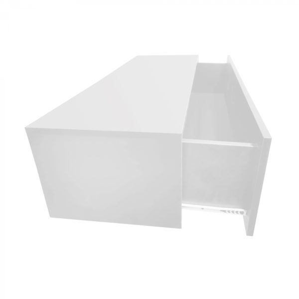   Schwebender Flurschrank – Hängender Sideboardschrank – mit Schublade – 100 cm breit – weiß