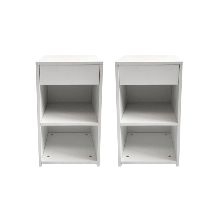 VDD - Nachttisch - Nachttisch-Set 2-teilig - Nachttische - Nachttisch weiß - Nachttisch modern