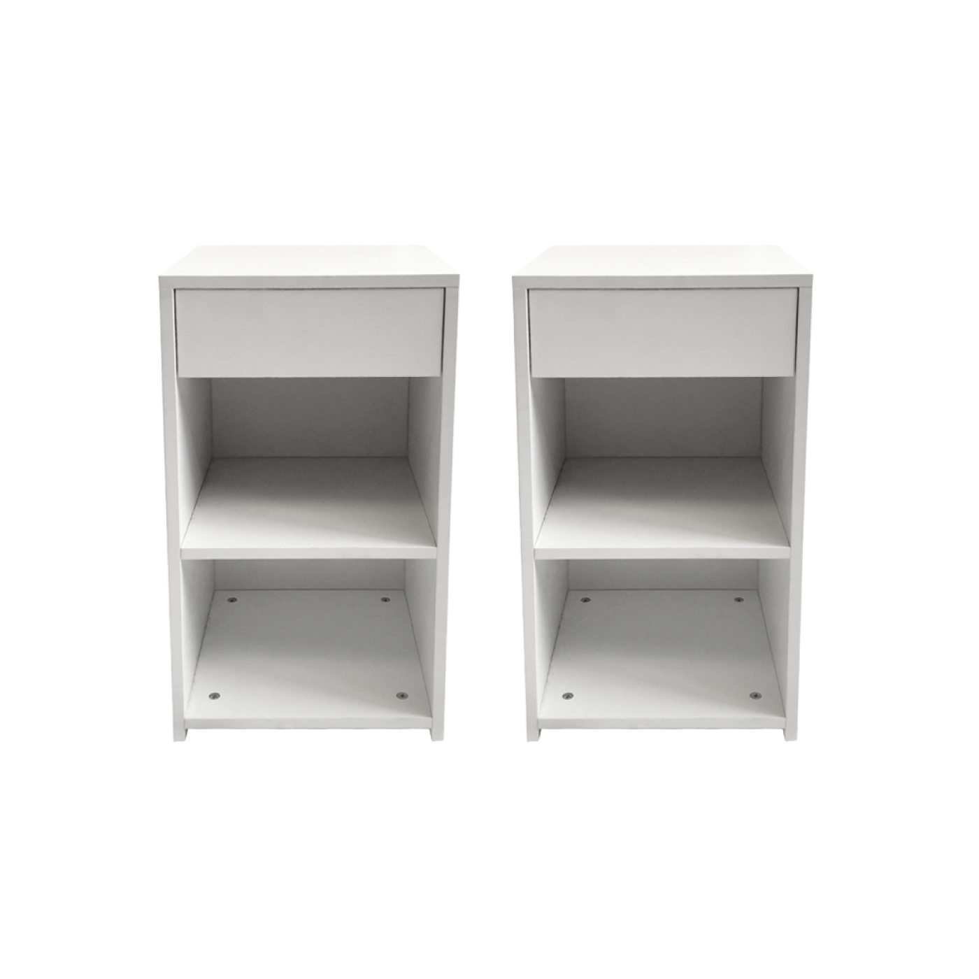 VDD - Nachttisch - Nachttisch-Set 2-teilig - Nachttische - Nachttisch weiß - Nachttisch modern
