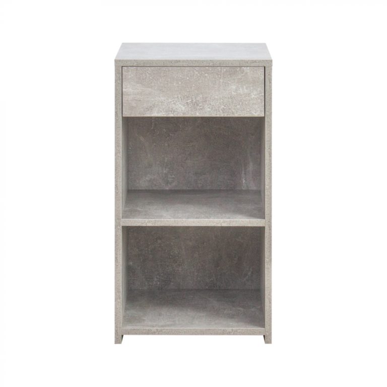 Nachttisch - Flurschrank - 65 cm hoch - graue Betonfarbe
