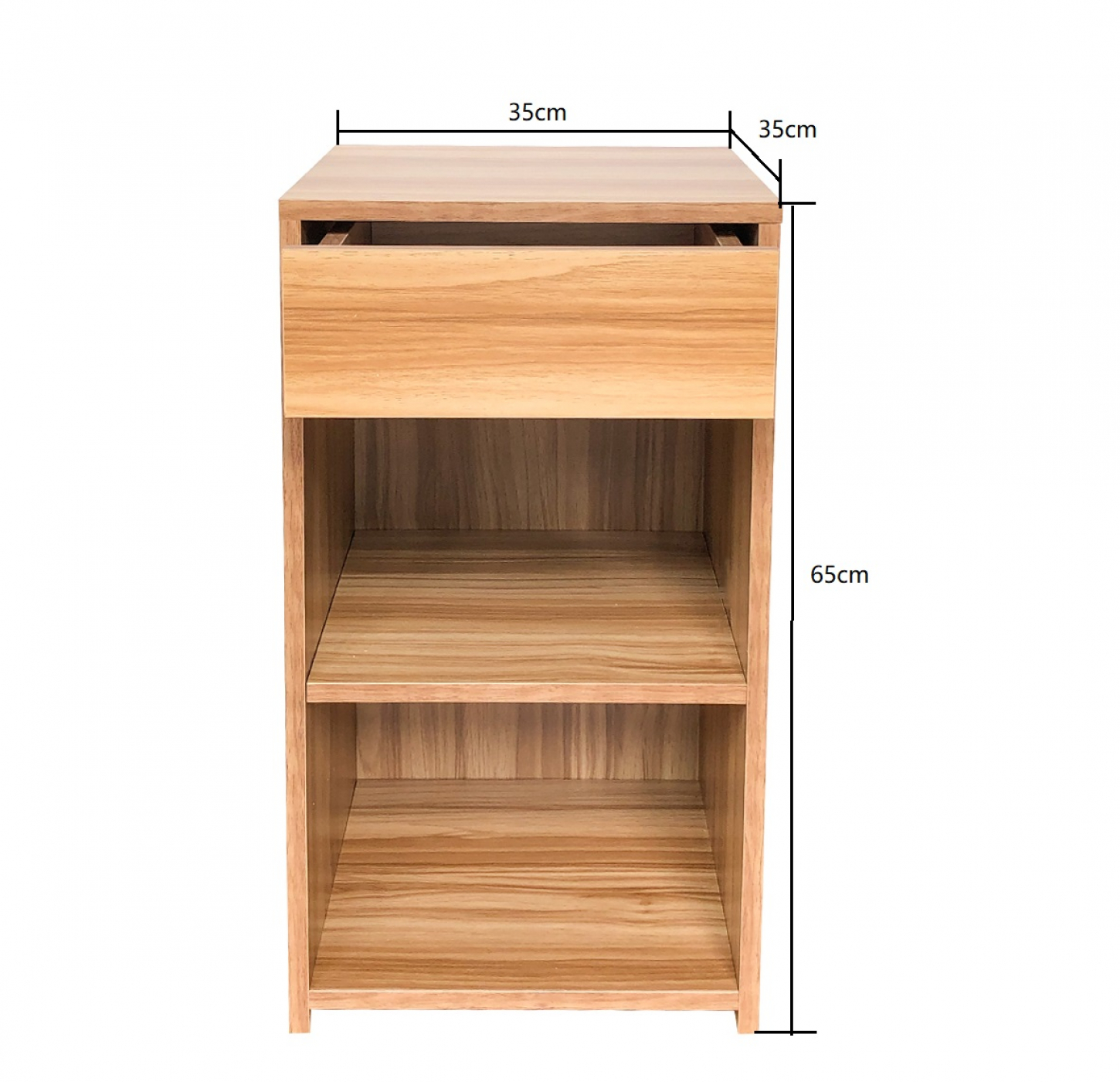 Nachttisch - Flurtisch - 65 cm hoch - hellbraun gefärbt - VDD World DE Nachttisch - Flurtisch - 65 cm hoch - hellbraun gefärbt - VDD World DE