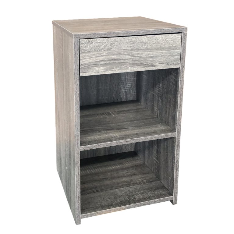 VDD – Nachttisch – Nachttisch grau – Nachttisch aus Holz – Nachttisch modern