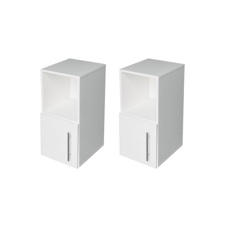 Nachttisch - Flurschrank - 65 cm hoch - graue Betonfarbe - VDD World DE