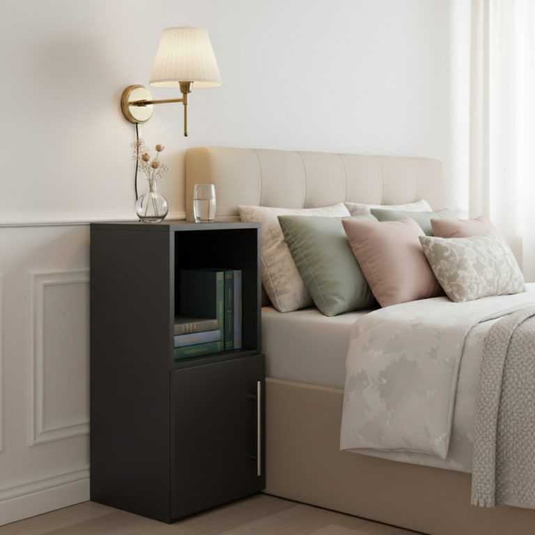 VDD – Nachttisch – Nachttisch schwarz – Nachttisch modern – Nachttisch Holz - alternatives Bild