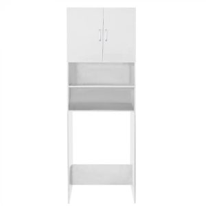 Waschmaschinenschrank Umbauschrank Bauschrank 190 cm Jutas weiß