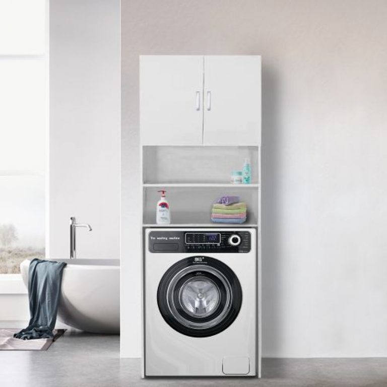 Waschmaschinenschrank Umbauschrank Bauschrank 190 cm Jutas weiß - alternatives Bild