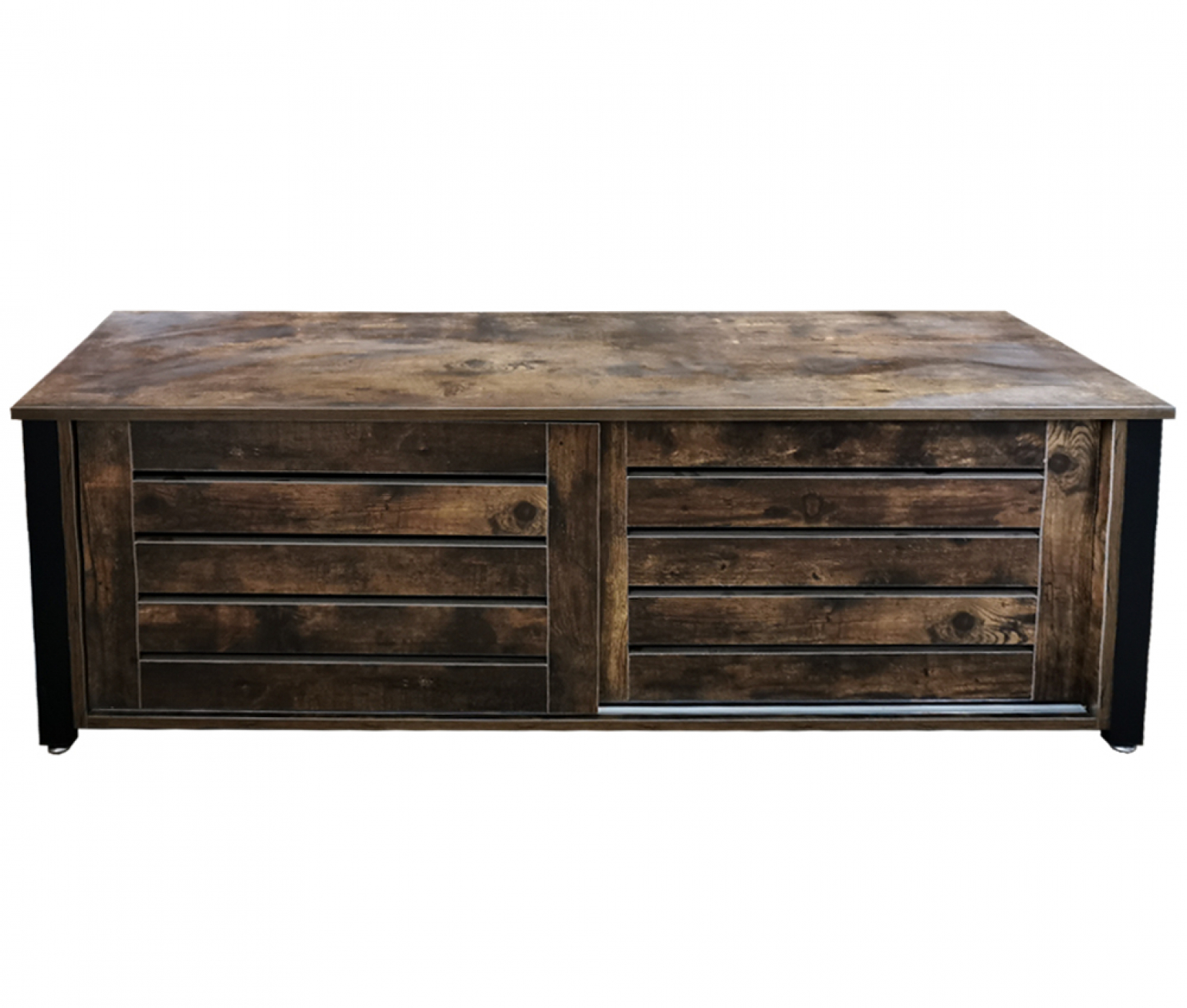 TV-Möbel Tough Industrial - Sideboard mit Schiebetüren - 130 cm breit
