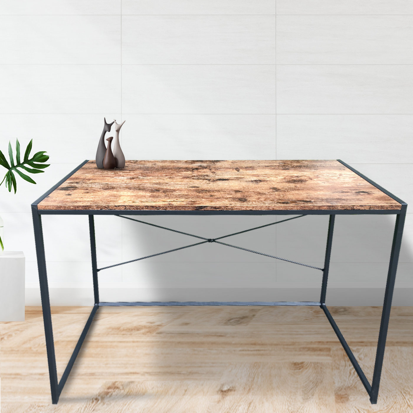 Schreibtisch Stoer - Laptoptisch - Computertisch - Beistelltisch - Industriedesign - 100 cm breit - alternatives Bild