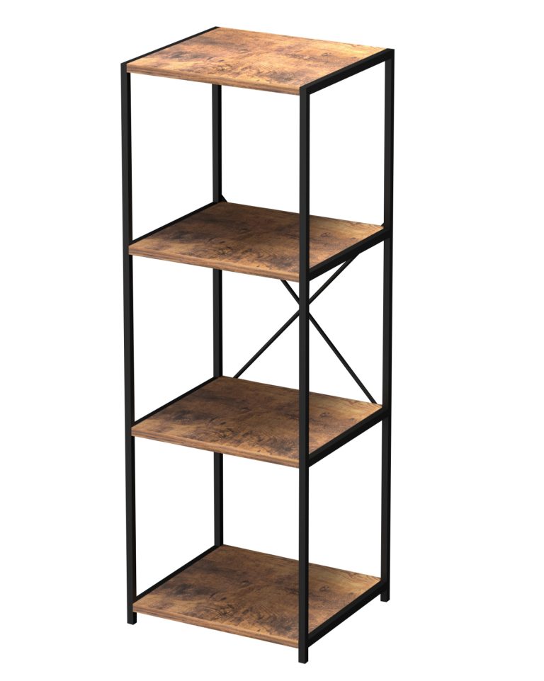 Nachttisch Wandschrank 84 cm hoch braun grau gefärbt - VDD World DE
