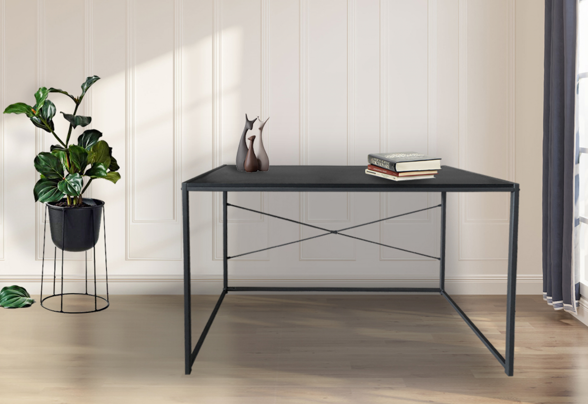 Schreibtisch Stoer - Laptoptisch - Computertisch - Industriedesign - 120 x 60 cm - alternatives Bild