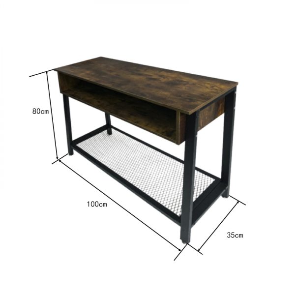   Beistelltisch Konsolentisch Robuster Wandtisch im Industriedesign