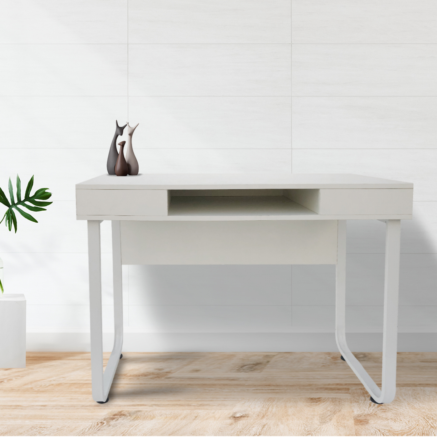 Schreibtisch Computertisch Tough - Beistelltisch - industrielles modernes Design - Metall Holz i - alternatives Bild