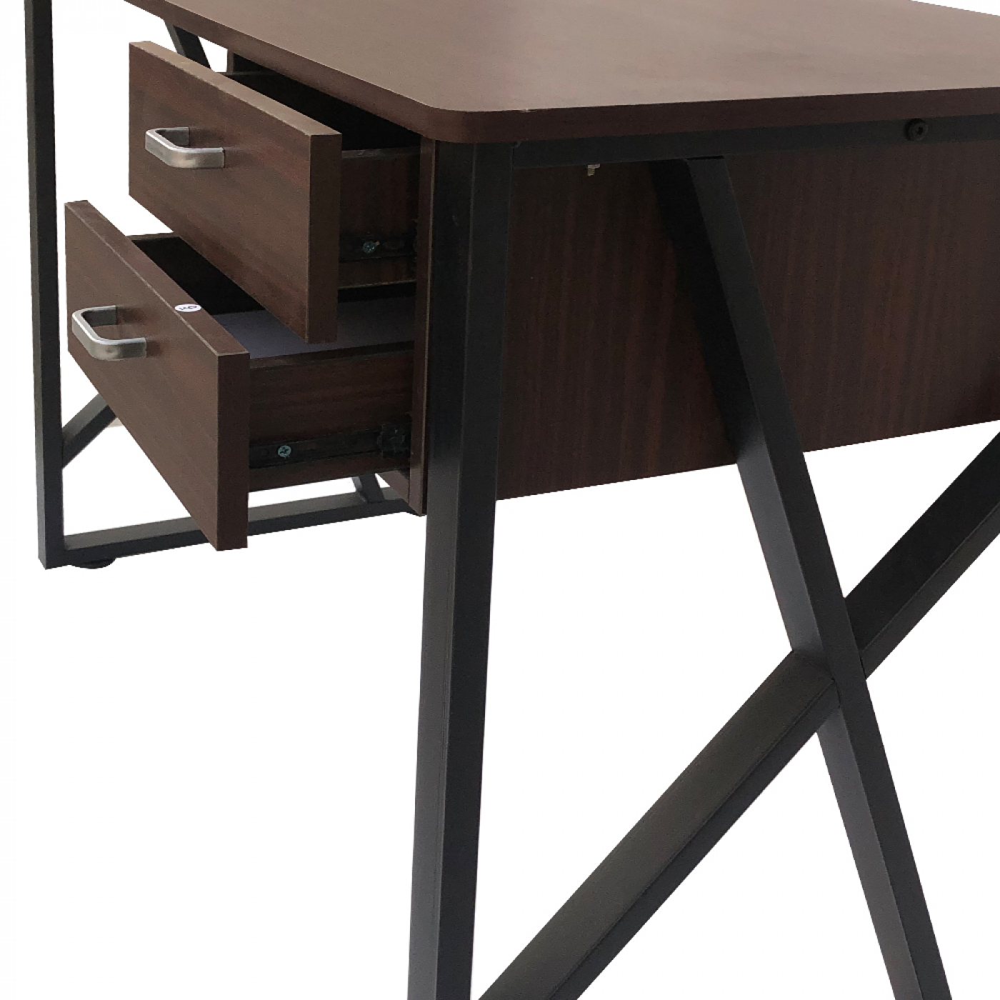 Schreibtisch Computertisch Tough - Laptoptisch - schwarzes Metall braunes Holz - VDD World DE Schreibtisch Computertisch Tough - Laptoptisch - schwarzes Metall braunes Holz - VDD World DE