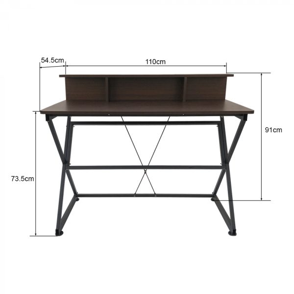   Schreibtisch Tisch Computer Laptop Tough – industrieller Vintage-Stil – 110 cm breit