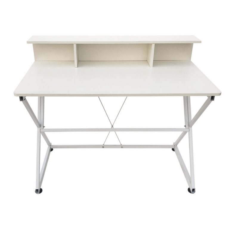 Schreibtisch Tisch Computer Laptop Tough - industrieller moderner Stil - 110 cm breit - weiß