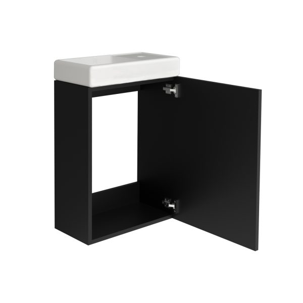   VDD – Toilettenmöbel – Wastisch mit unterschrank – Toilettenmöbel schwarz – Waschtischmöbel